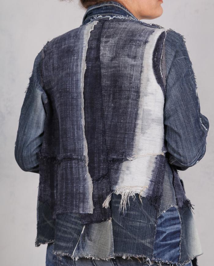 'an indigo moment captured' detailed antique cloth denim jacket