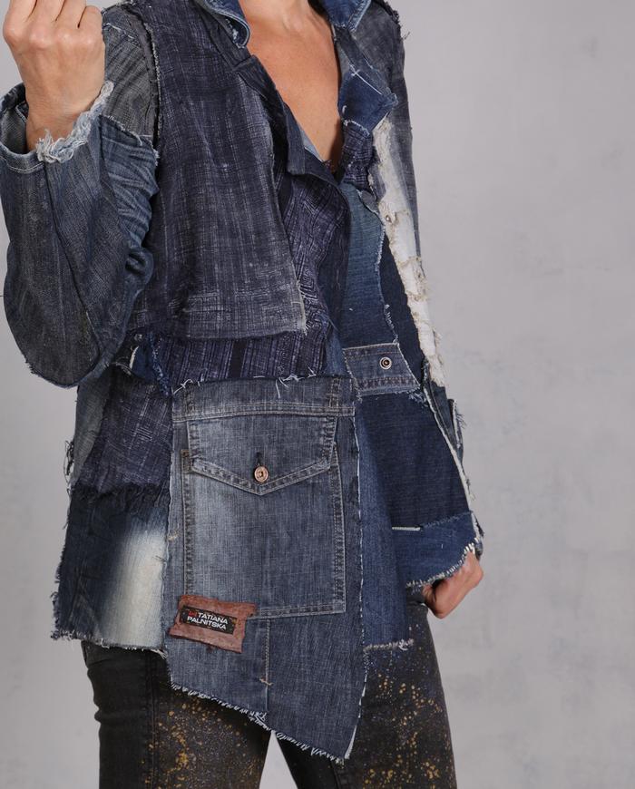 'an indigo moment captured' detailed antique cloth denim jacket