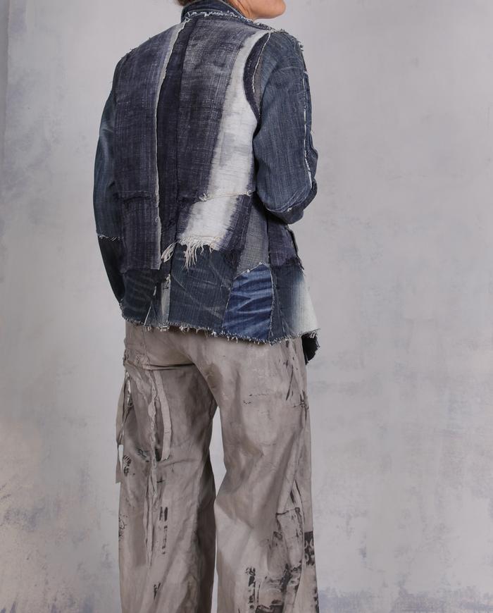 'an indigo moment captured' detailed antique cloth denim jacket