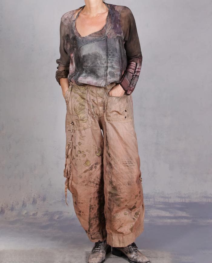 'the winning bronze' modern artsy full pants