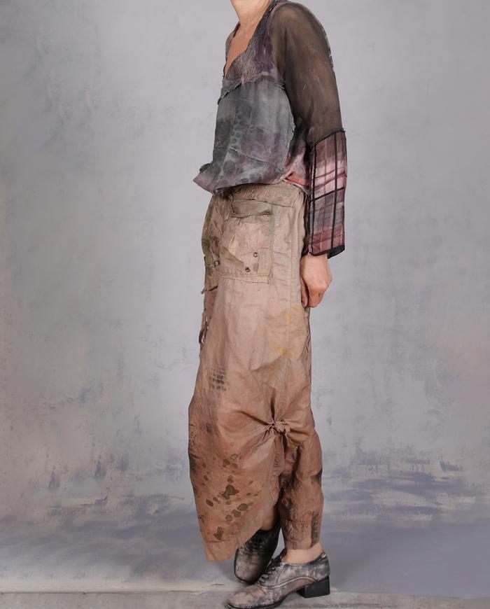 'the winning bronze' modern artsy full pants
