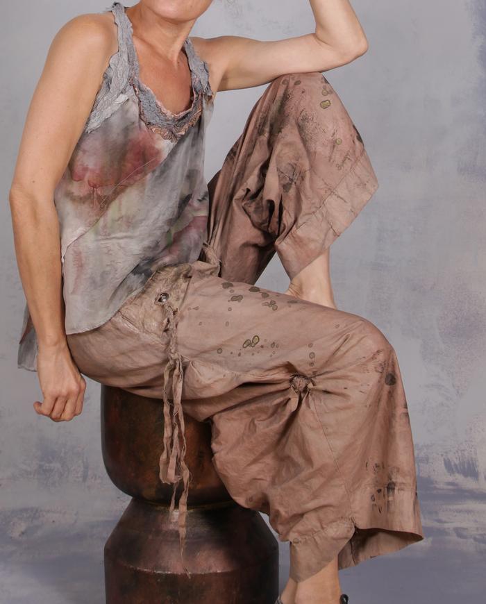 'the winning bronze' modern artsy full pants