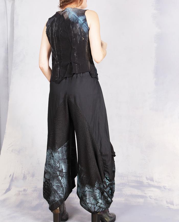 'if fun is what you want' one size full black pants