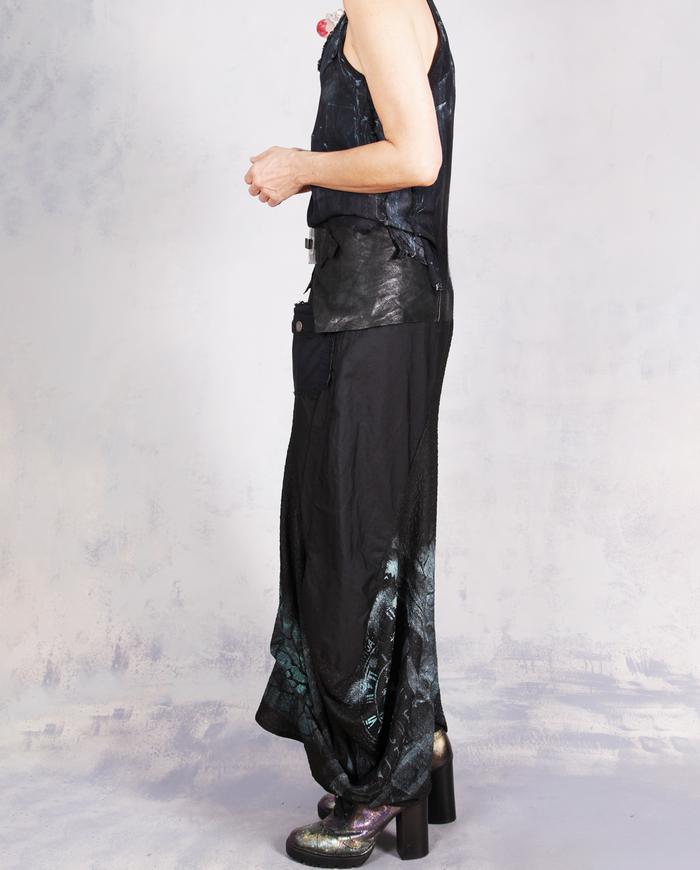 'if fun is what you want' one size full black pants