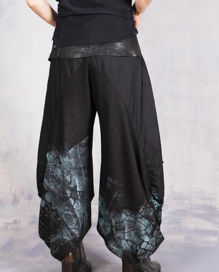 'if fun is what you want' one size full black pants