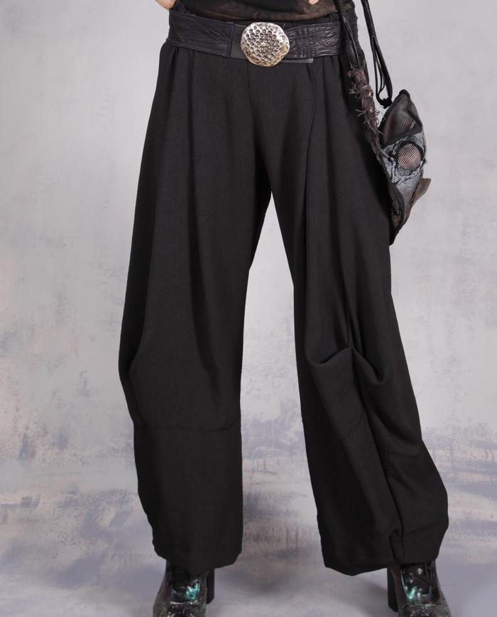 'so simply fluid' loose-fitting curved artsy pants
