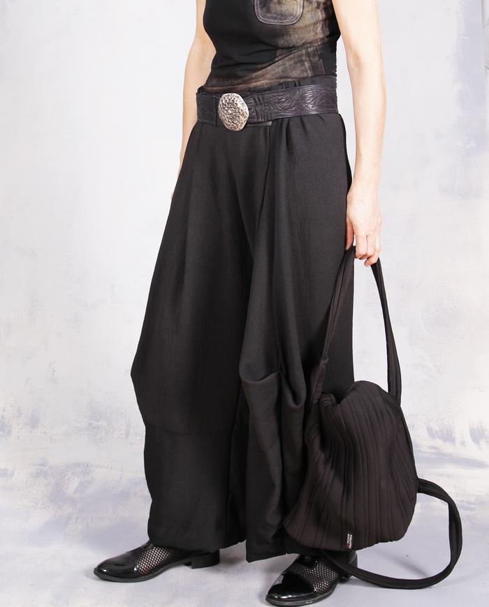 'so simply fluid' loose-fitting curved artsy pants