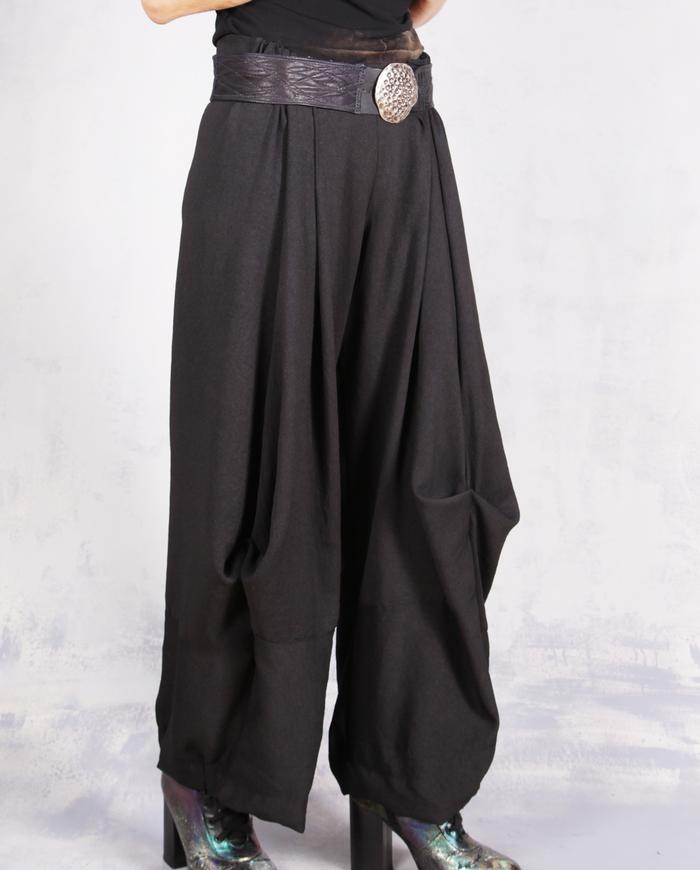 'so simply fluid' loose-fitting curved artsy pants