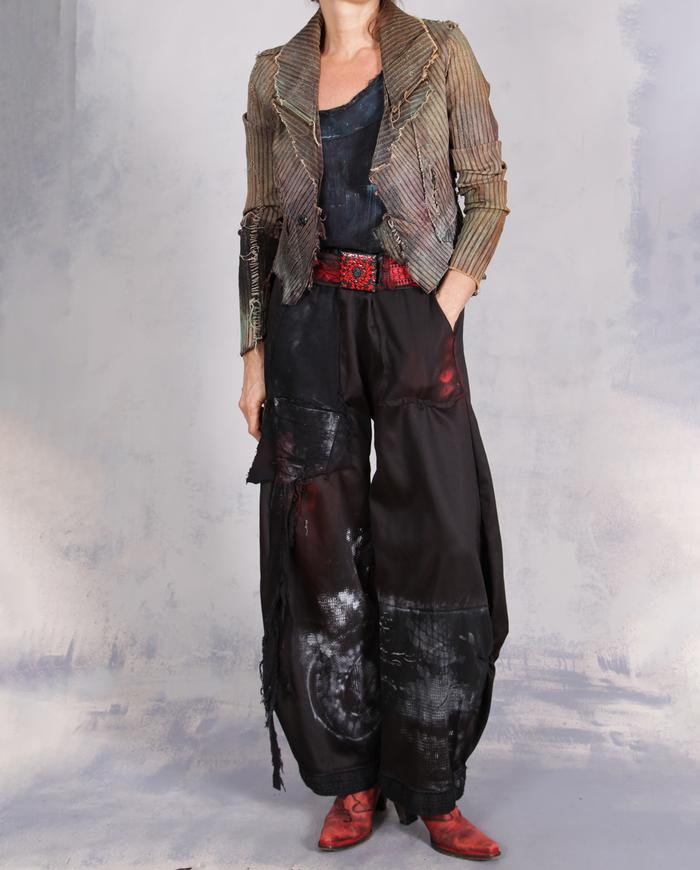 'mixed up for the good' tapered painted pants