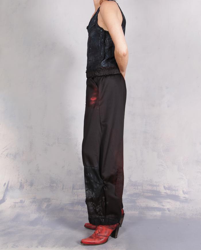 'mixed up for the good' tapered painted pants