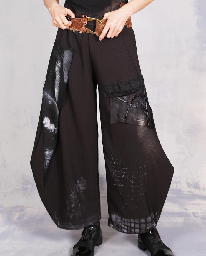 'catch a little dream' sculptural artisan black pants