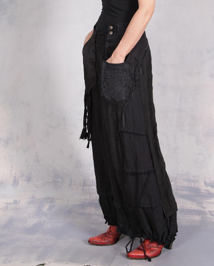 'fully engaged' detailed wide leg balloon pants