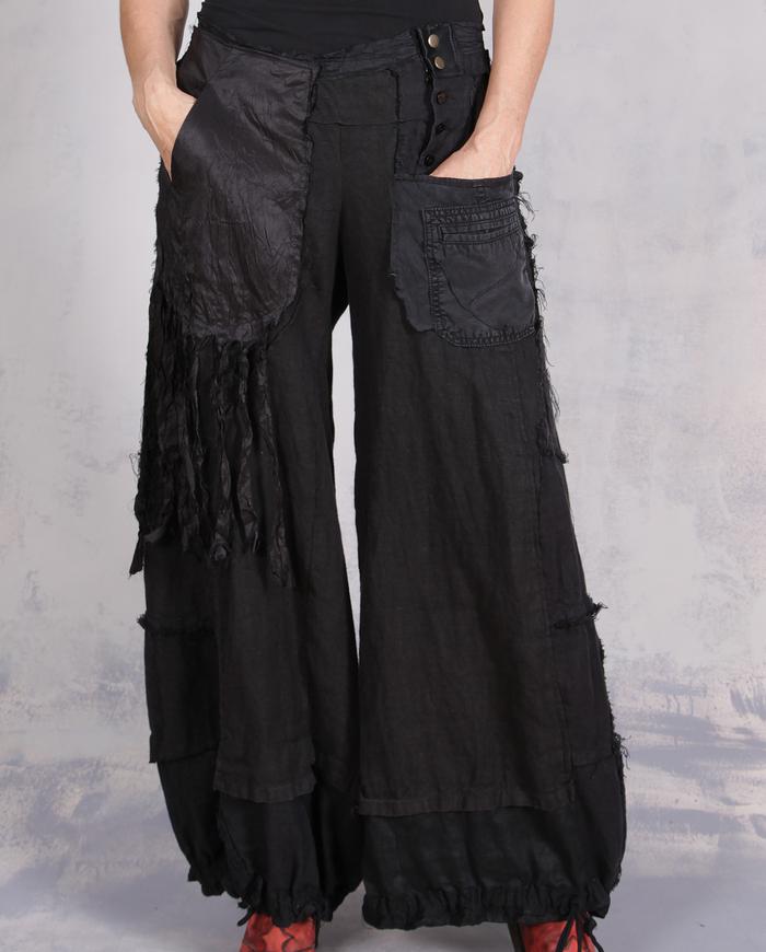 'fully engaged' detailed wide leg balloon pants