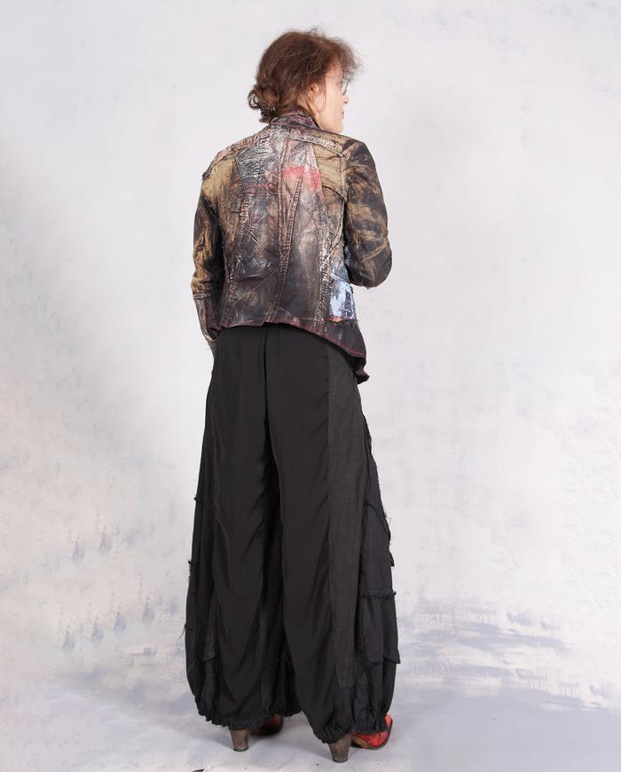 'fully engaged' detailed wide leg balloon pants