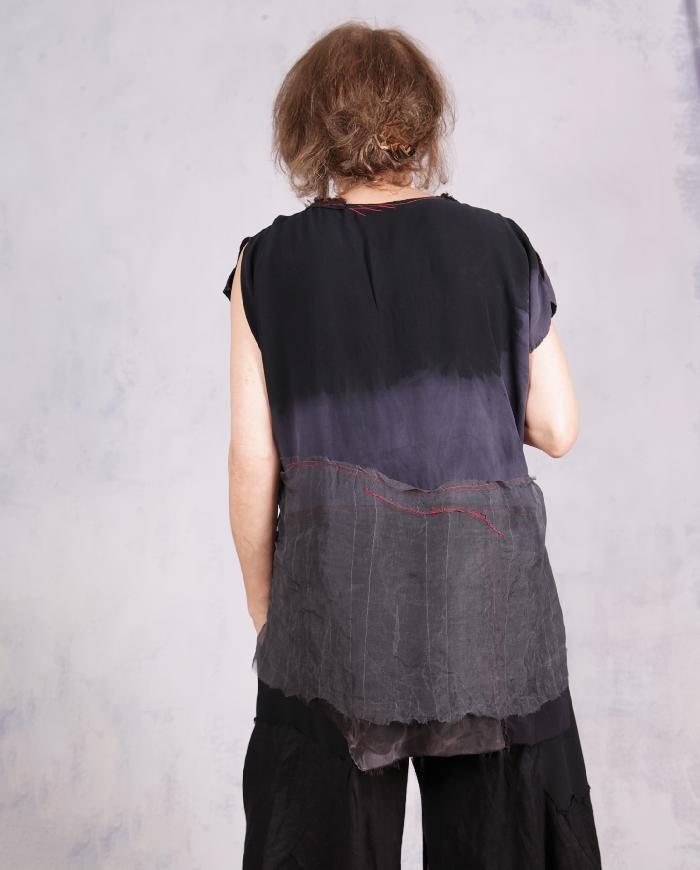 'feather soft shadows' asymmetrical modern top