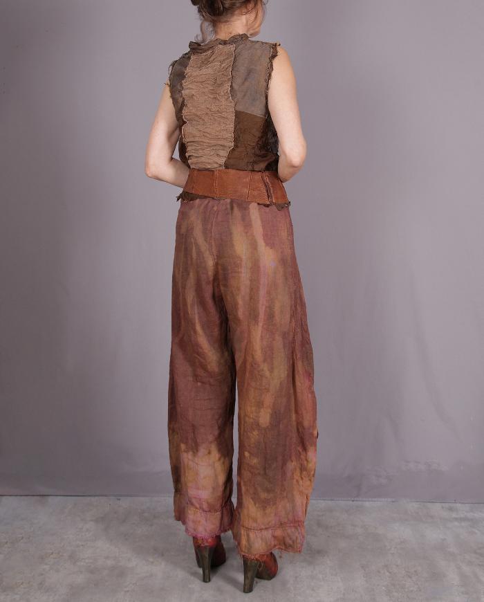 'fall forest whispers' sculptural detailed pants