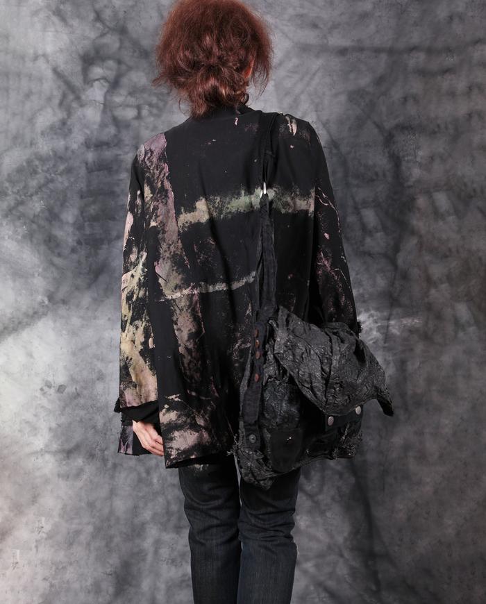 oversized stretchy hand-painted jacket