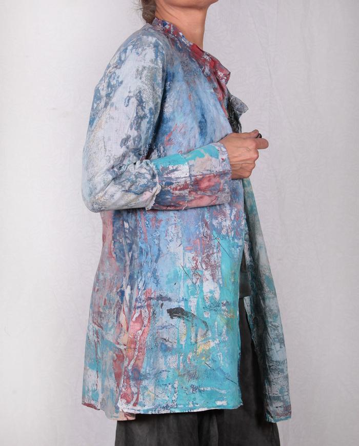 lightweight mixed cottons watercolor jacket