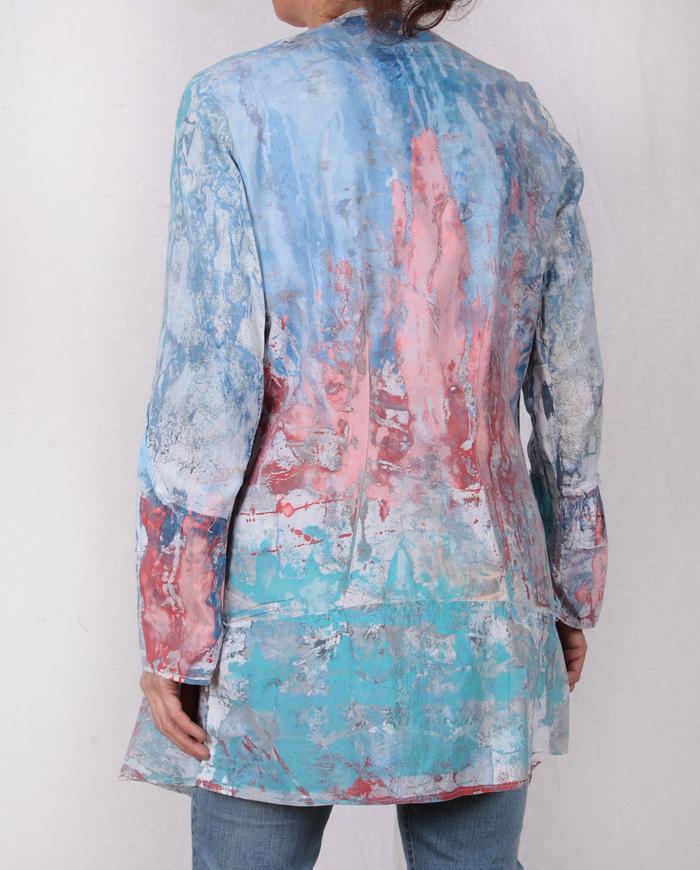 lightweight mixed cottons watercolor jacket