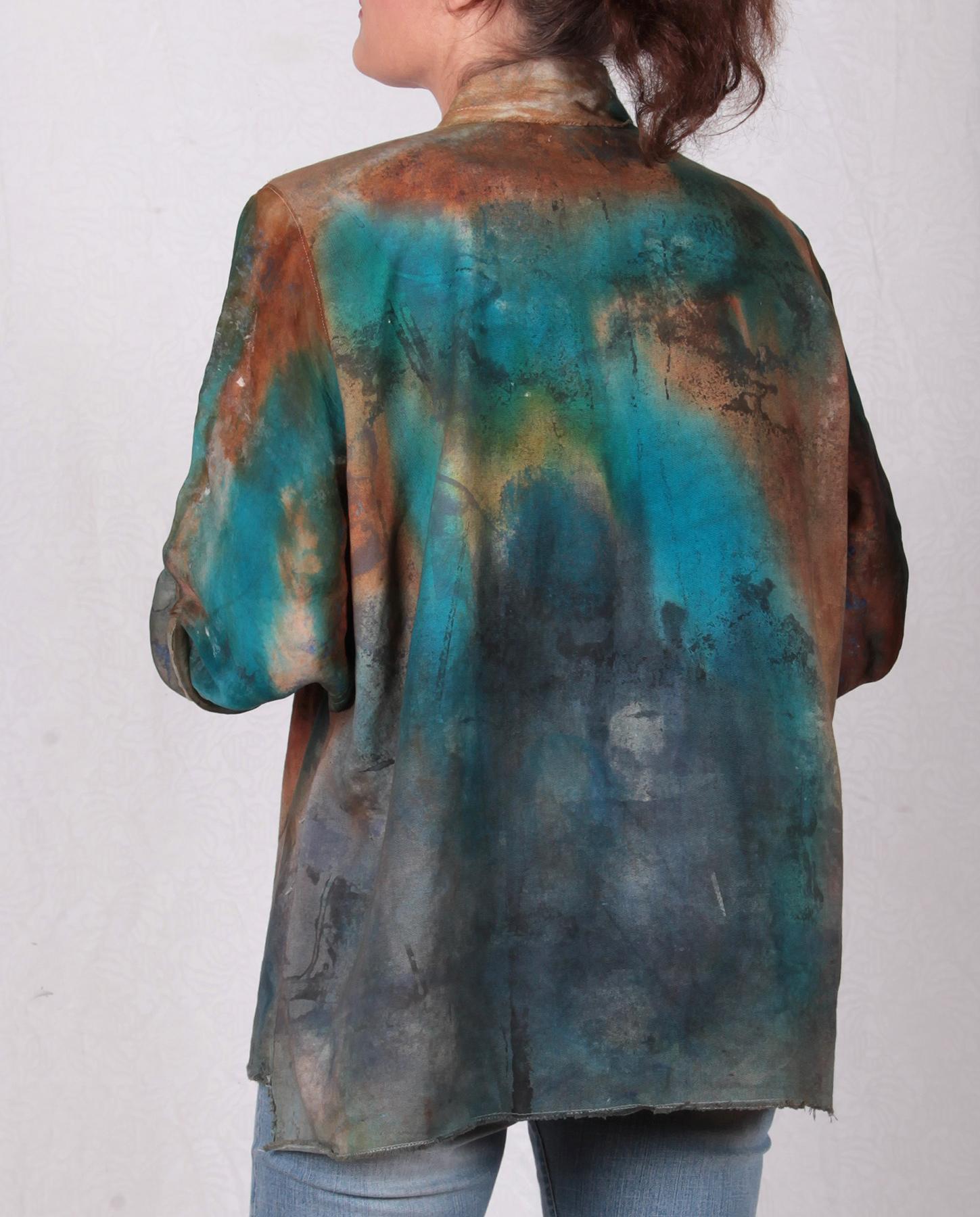 ArttoWear by Tatiana Palnitska reversible silk and cotton hand