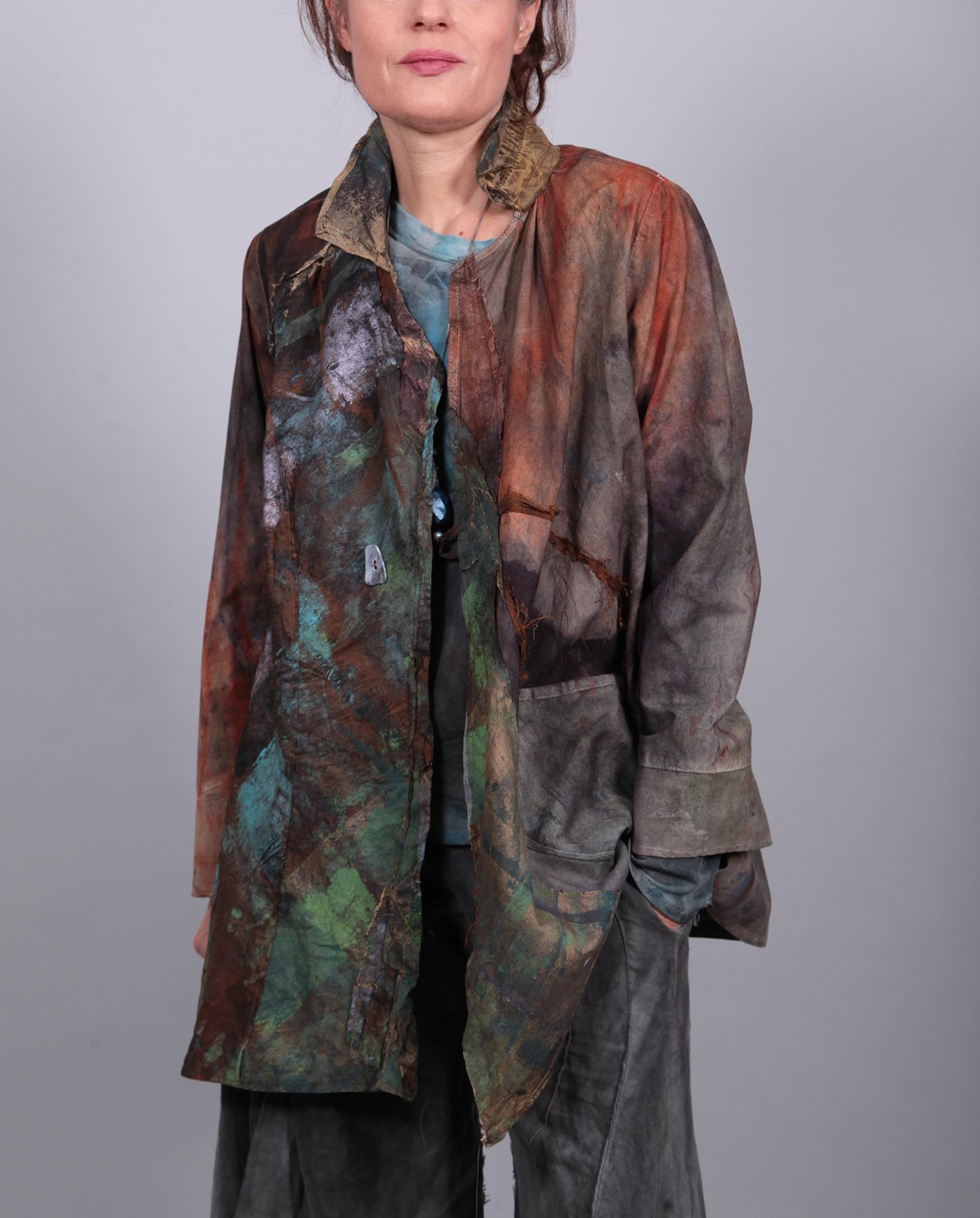 ArttoWear by Tatiana Palnitska mixed fabrics handpainted