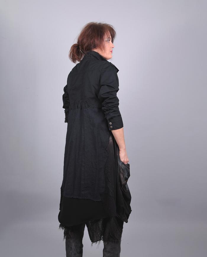 'mix it all up' patchwork snap-front kaftan