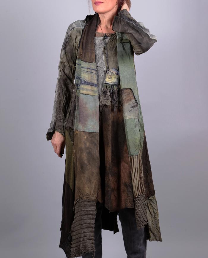 'the green mile' patchwork year-round long scarf