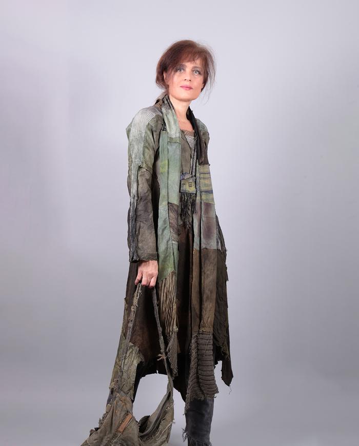 'the green mile' patchwork year-round long scarf