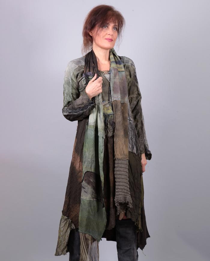 'the green mile' patchwork year-round long scarf