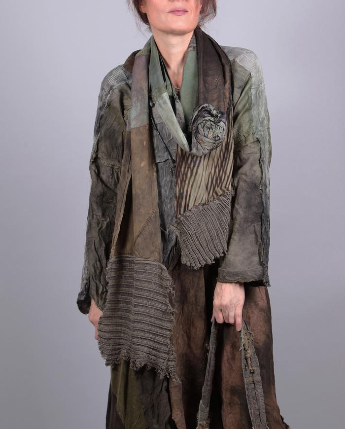 'the green mile' patchwork year-round long scarf