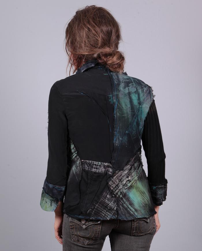 'in short' highly detailed patchwork jacket