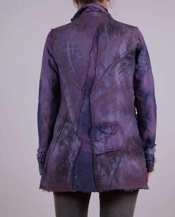 'deep twinkle amethyst' hand-painted detailed jacket