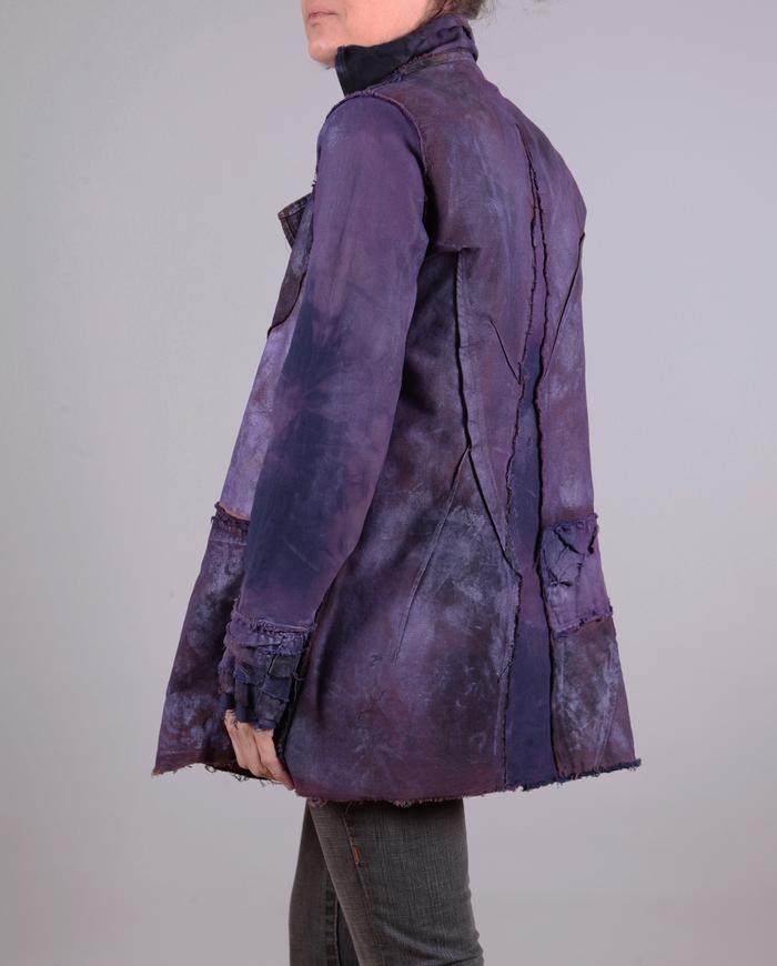 'deep twinkle amethyst' hand-painted detailed jacket