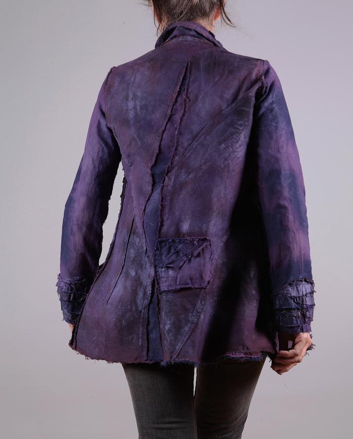 'deep twinkle amethyst' hand-painted detailed jacket