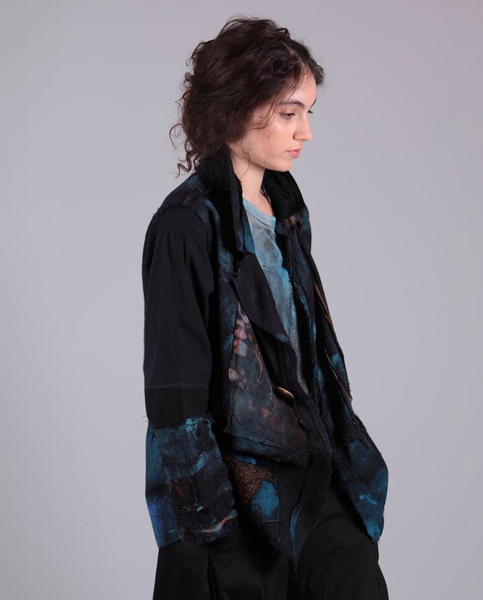 'blue lagoon' art-to-wear dreamy jacket