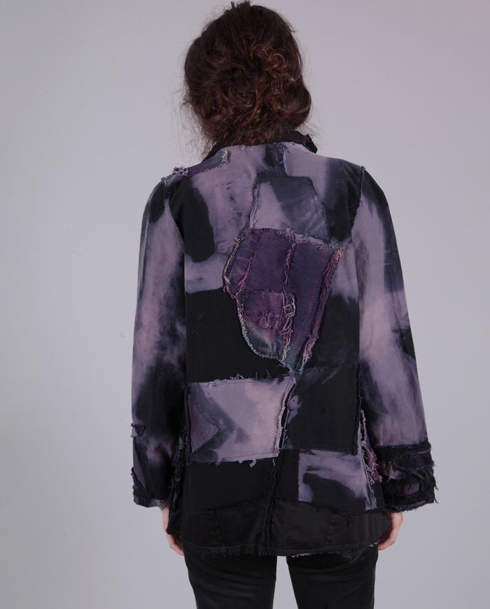 'life in denim' hand-painted wearable art jacket