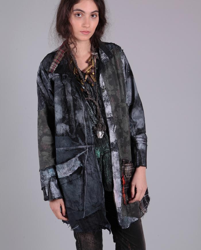 'touch of plaid' patchwork kaftan