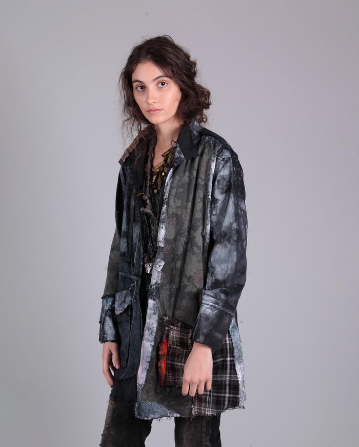 'touch of plaid' patchwork kaftan