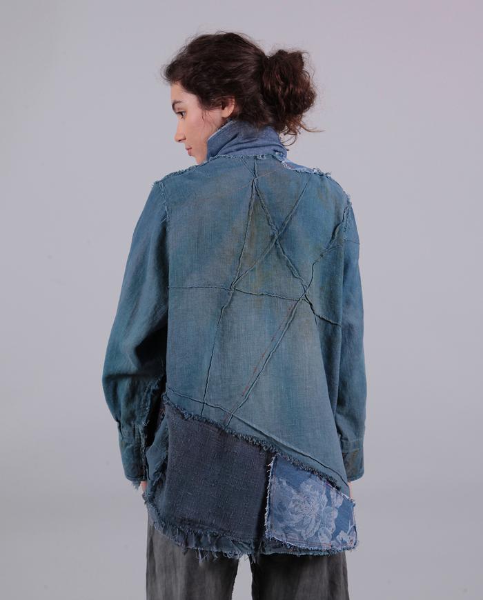 'almost like jeans' denim-like patchwork jacket