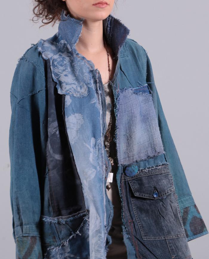 'almost like jeans' denim-like patchwork jacket