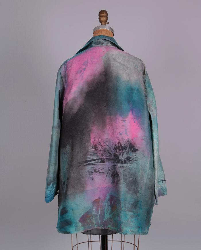 'secrets of nature' silk hand-painted jacket