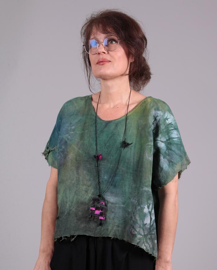 'flax to relax' Belgian linen oversized layering top