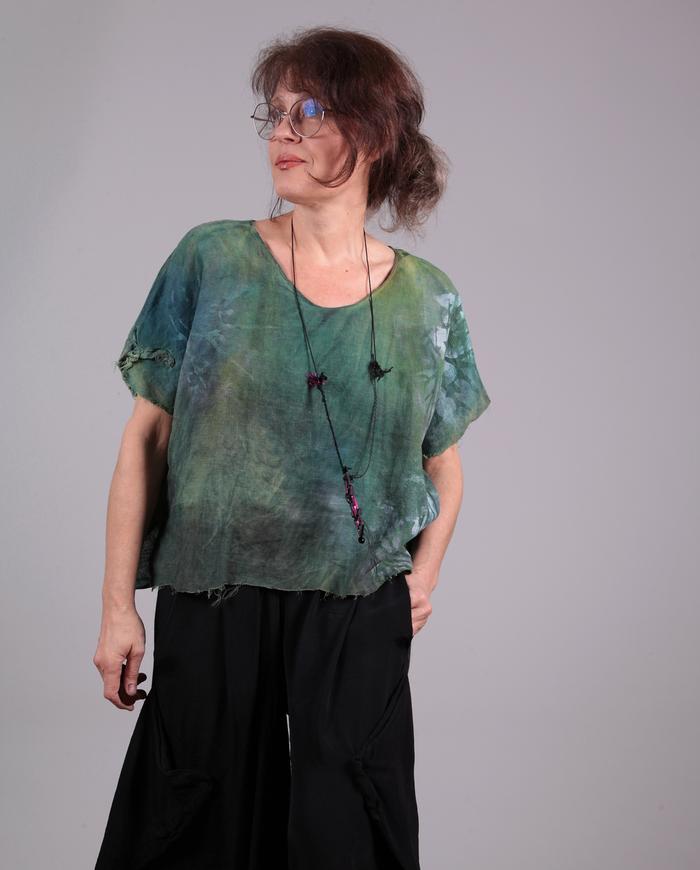 'flax to relax' Belgian linen oversized layering top