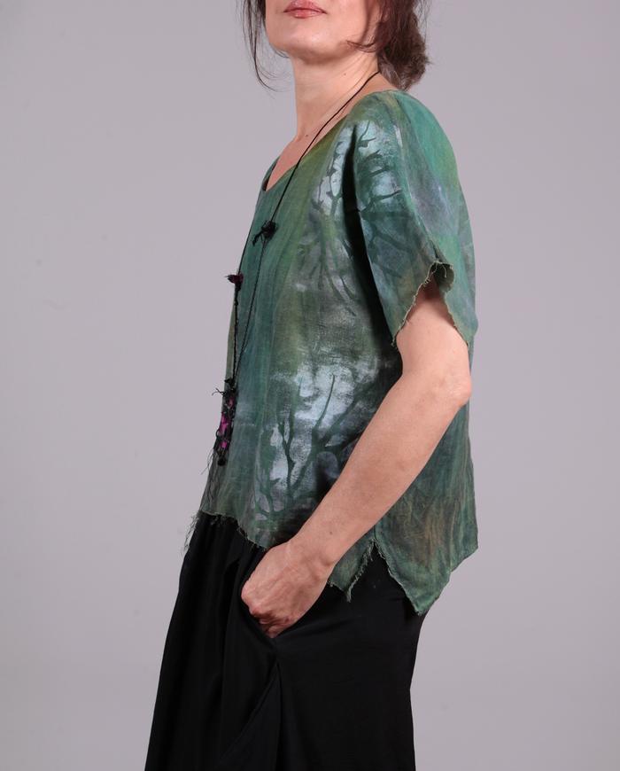 'flax to relax' Belgian linen oversized layering top