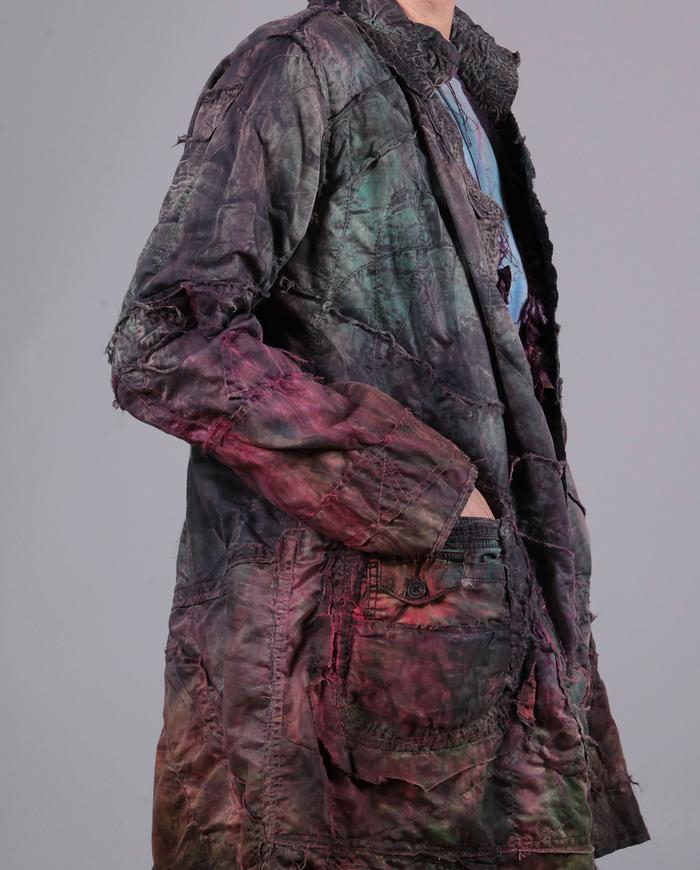 'space walk' hand-textured art-to-wear jacket