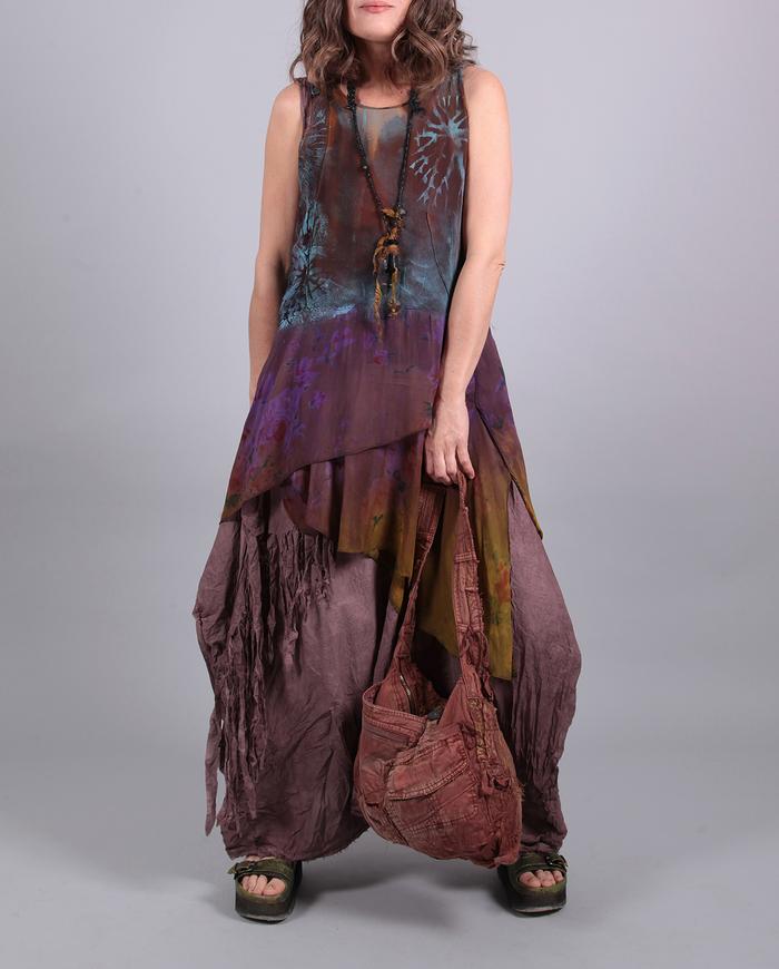 'layer me away' boho summer layering stonewashed maxi dress