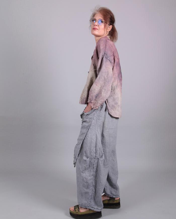 'sunny day' artsy boho Belgian linen pants