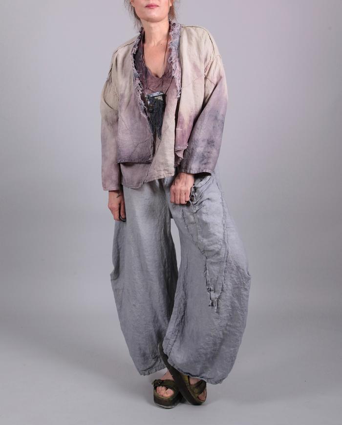 'sunny day' artsy boho Belgian linen pants