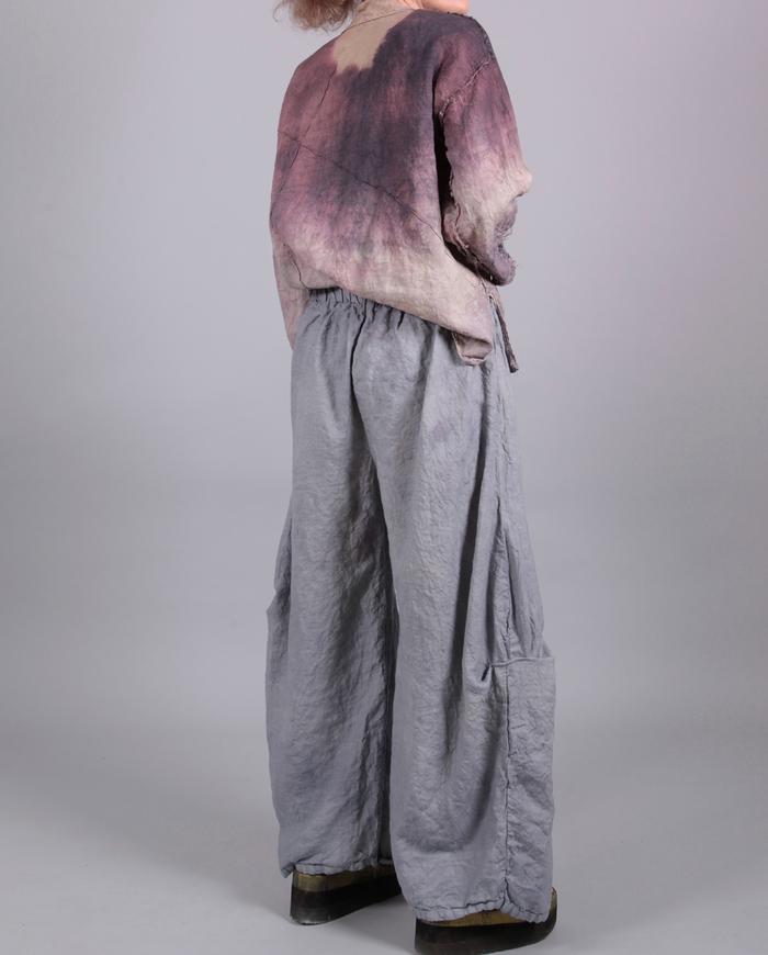 'sunny day' artsy boho Belgian linen pants