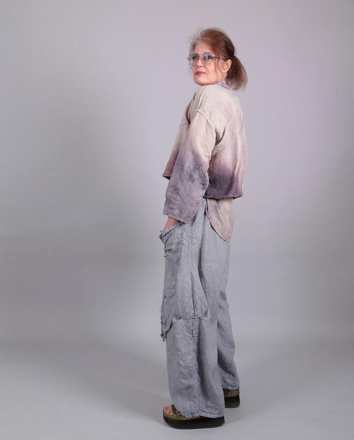 'sunny day' artsy boho Belgian linen pants